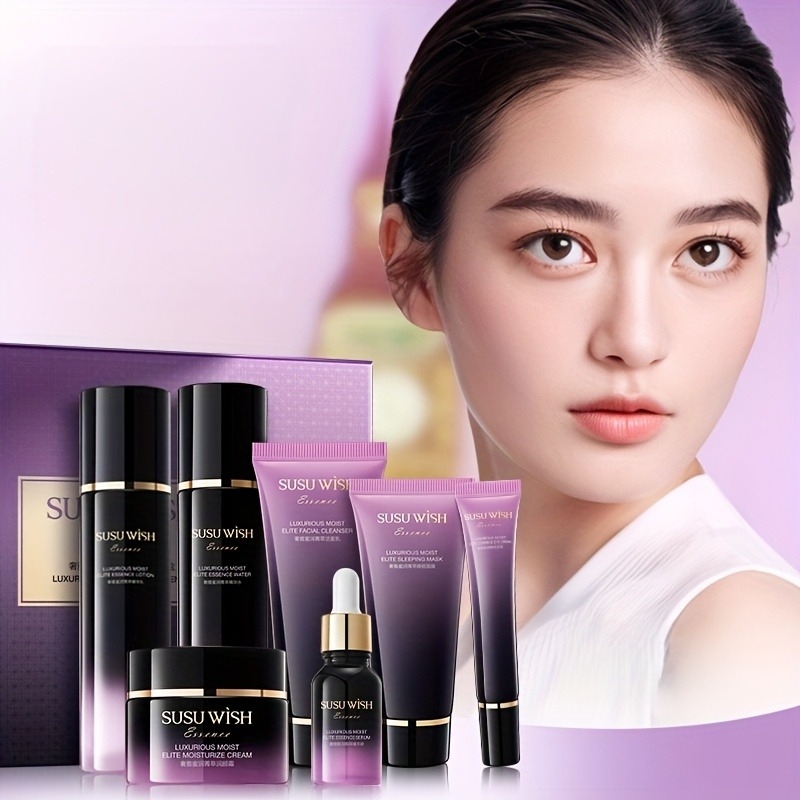 Luxury Skincare Sets - Lüks ve Zarif Dokuz Parçalı Nemlendirici