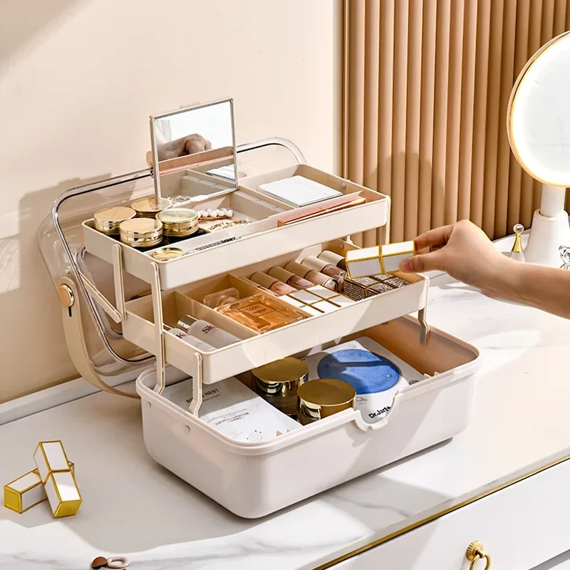 Luxury Skincare Mask - Hafif Lüks Kozmetik Saklama Kutusu Masaüstü