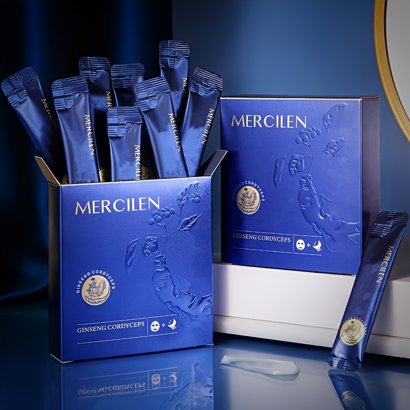 Luxury Skincare Mask - MERCILEN Ginseng Cordyceps Kolajen Lüks Sıkılaştırıcı