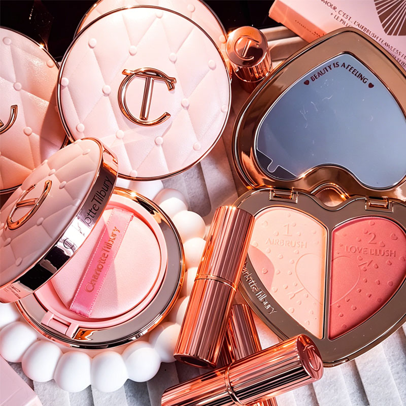 Luxury Skincare Products - Lüks CT Pudra Allık Makyaj Seti