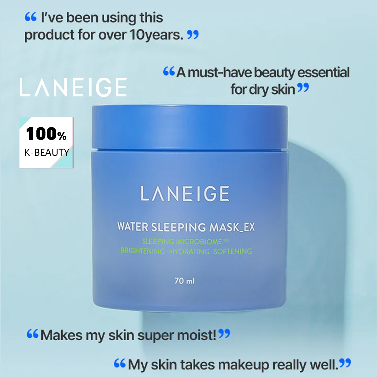 Luxury Skincare Mask - LANEIGE Su Uyku Maskesi 70ml, Gecelik