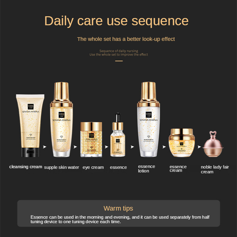 Kadın 24K Altın Cilt Bakım Set - Luxury Skincare Set For Women incelemesi ve fiyatı